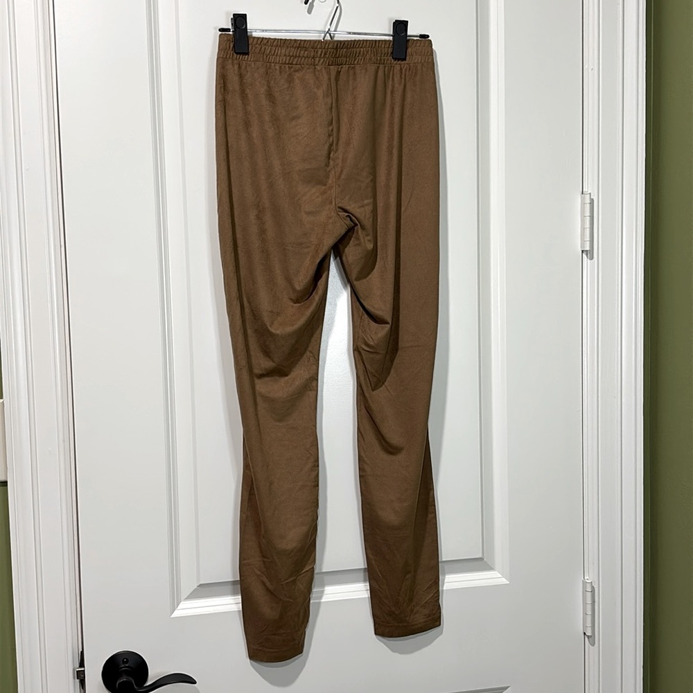 Mossimo Brown Faux Suede Stretch Leggings Size Small NWT - Picture 2 of 4